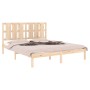Estructura de cama madera maciza 150x200 cm de vidaXL, Camas y somieres - Ref: Foro24-3105605, Precio: 139,17 €, Descuento: %