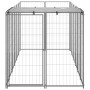 Perrera de acero plateado 330x110x110 cm de vidaXL, Casetas y cercados para perros - Ref: Foro24-150786, Precio: 230,34 €, De...
