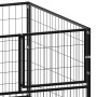 Perrera de acero negro 200x100x70 cm de vidaXL, Casetas y cercados para perros - Ref: Foro24-150790, Precio: 126,90 €, Descue...