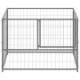 Perrera de acero plateado 100x100x70 cm de vidaXL, Casetas y cercados para perros - Ref: Foro24-150792, Precio: 76,29 €, Desc...