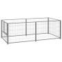 Perrera de acero plateado 200x100x70 cm de vidaXL, Casetas y cercados para perros - Ref: Foro24-150793, Precio: 90,77 €, Desc...