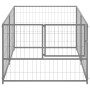 Perrera de acero plateado 200x100x70 cm de vidaXL, Casetas y cercados para perros - Ref: Foro24-150793, Precio: 90,77 €, Desc...