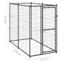 Perrera de exterior de acero 110x220x180 cm de vidaXL, Casetas y cercados para perros - Ref: Foro24-150796, Precio: 211,01 €,...
