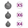Árbol de Navidad artificial con luces y bolas 380 ramas 150 cm de vidaXL, Arboles de navidad - Ref: Foro24-3077665, Precio: 4...
