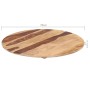 Superficie de mesa redonda madera maciza sheesham 15-16 mm 70cm de vidaXL, Tableros para mesas - Ref: Foro24-285970, Precio: ...