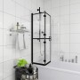 Mampara de ducha plegable ESG negro 120x140 cm de vidaXL, Puertas de ducha - Ref: Foro24-150820, Precio: 152,58 €, Descuento: %