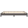 Estructura de cama de cuero sintético gris 160x200 cm de vidaXL, Camas y somieres - Ref: Foro24-3120710, Precio: 104,98 €, De...