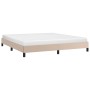 Estructura de cama de cuero sintético capuchino 180x200 cm de vidaXL, Camas y somieres - Ref: Foro24-346921, Precio: 115,05 €...