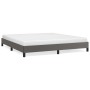 Estructura de cama de cuero sintético gris 160x200 cm de vidaXL, Camas y somieres - Ref: Foro24-346914, Precio: 104,98 €, Des...