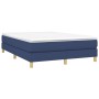Estructura de cama de tela azul 140x190 cm de vidaXL, Camas y somieres - Ref: Foro24-3120612, Precio: 99,51 €, Descuento: %