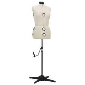 Maniquí de sastre ajustable mujer color crema talla M 40-46 de vidaXL, Galanes de noche - Ref: Foro24-288487, Precio: 226,52 ...