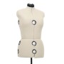 Maniquí de sastre ajustable mujer color crema talla M 40-46 de vidaXL, Galanes de noche - Ref: Foro24-288487, Precio: 220,64 ...
