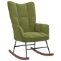 Light green velvet rocking chair with footrest by vidaXL, Rocking chairs - Ref: Foro24-328153, Price: 165,65 €, Discount: %