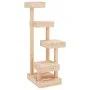 Árbol para gatos madera maciza de pino 45,5x49x103 cm de vidaXL, Mobiliario para gatos - Ref: Foro24-824648, Precio: 68,57 €,...