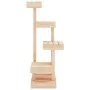 Árbol para gatos madera maciza de pino 45,5x49x103 cm de vidaXL, Mobiliario para gatos - Ref: Foro24-824648, Precio: 68,57 €,...