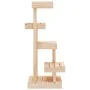 Árbol para gatos madera maciza de pino 45,5x49x103 cm de vidaXL, Mobiliario para gatos - Ref: Foro24-824648, Precio: 68,57 €,...