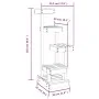 Árbol para gatos madera maciza de pino 45,5x49x103 cm de vidaXL, Mobiliario para gatos - Ref: Foro24-824648, Precio: 68,57 €,...