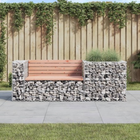 Banco de jardín con cesta de gaviones madera abeto Douglas de vidaXL, Bancos de jardín - Ref: Foro24-3196243, Precio: 179,23 ...