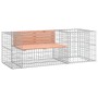 Banco de jardín con cesta de gaviones madera abeto Douglas de vidaXL, Bancos de jardín - Ref: Foro24-3196243, Precio: 179,23 ...