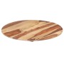 Superficie de mesa redonda madera maciza sheesham 25-27 mm 50cm de vidaXL, Tableros para mesas - Ref: Foro24-285973, Precio: ...