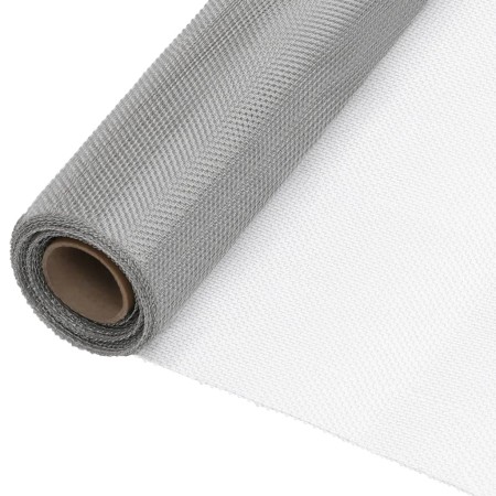 Malla mosquitera de acero inoxidable plateada 60x1000 cm de vidaXL, Paneles de vallas - Ref: Foro24-150890, Precio: 40,40 €, ...