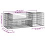 Banco de jardín con cesta de gaviones madera de pino impregnada de vidaXL, Bancos de jardín - Ref: Foro24-3196244, Precio: 18...