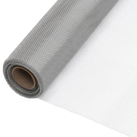 Malla mosquitera de acero inoxidable plateada 112x500 cm de vidaXL, Paneles de vallas - Ref: Foro24-150896, Precio: 39,71 €, ...