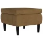 Ohrensessel und Hocker aus braunem Samt von vidaXL, Sessel - Ref: Foro24-3115939, Preis: 266,08 €, Rabatt: %