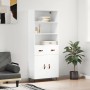 Aparador alto madera contrachapada blanco 69,5x34x180 cm de vidaXL, Aparadores - Ref: Foro24-3200489, Precio: 139,90 €, Descu...