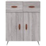 Aparador alto madera contrachapada gris sonoma 69,5x34x180 cm de vidaXL, Aparadores - Ref: Foro24-3200495, Precio: 140,61 €, ...