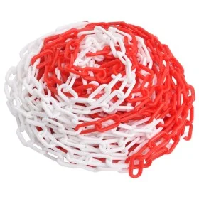 Cadenas de advertencia plástico rojo y blanco 30 m Ø4 mm de vidaXL, Señales de seguridad - Ref: Foro24-150923, Precio: 24,76 ...
