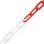 Cadenas de advertencia plástico rojo y blanco 100 m Ø4 mm de vidaXL, Señales de seguridad - Ref: Foro24-150924, Precio: 67,48...