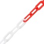 Cadenas de advertencia plástico rojo y blanco 100 m Ø4 mm de vidaXL, Señales de seguridad - Ref: Foro24-150924, Precio: 58,48...