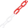 Cadenas de advertencia plástico rojo y blanco 100 m Ø6 mm de vidaXL, Señales de seguridad - Ref: Foro24-150926, Precio: 74,05...