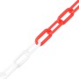 Cadenas de advertencia plástico rojo y blanco 100 m Ø8 mm de vidaXL, Señales de seguridad - Ref: Foro24-150928, Precio: 108,5...