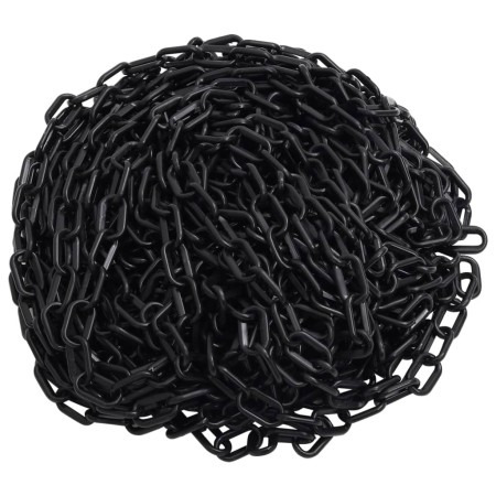 Cadena de advertencia plástico negro 100 m Ø6 mm de vidaXL, Señales de seguridad - Ref: Foro24-150932, Precio: 75,81 €, Descu...