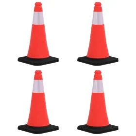 Conos de tráfico reflectantes con base pesada 4 uds 50 cm de vidaXL, Señales de carretera y tráfico - Ref: Foro24-150941, Pre...
