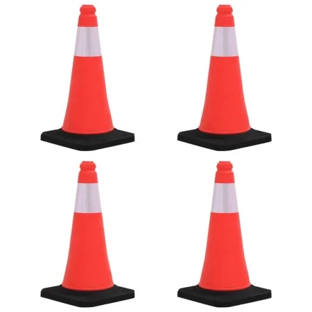 Conos de tráfico reflectantes con base pesada 4 uds 50 cm de vidaXL, Señales de carretera y tráfico - Ref: Foro24-150941, Pre...