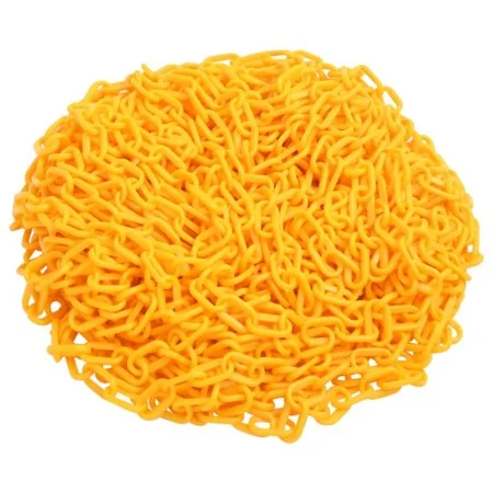 Cadena de advertencia plástico amarillo 100 m Ø8 mm de vidaXL, Señales de seguridad - Ref: Foro24-150940, Precio: 119,31 €, D...