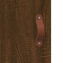 Aparador alto madera contrachapada marrón roble 69,5x34x180 cm de vidaXL, Aparadores - Ref: Foro24-3200496, Precio: 140,13 €,...