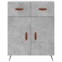 Aparador alto madera contrachapada gris hormigón 69,5x34x180 cm de vidaXL, Aparadores - Ref: Foro24-3200493, Precio: 133,89 €...