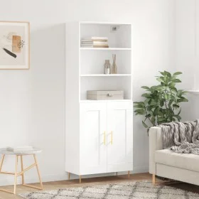 Aparador alto madera contrachapada blanco 69,5x34x180 cm de vidaXL, Aparadores - Ref: Foro24-3189941, Precio: 130,39 €, Descu...