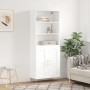 Aparador alto madera contrachapada blanco 69,5x34x180 cm de vidaXL, Aparadores - Ref: Foro24-3189941, Precio: 135,85 €, Descu...