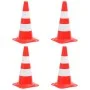 Conos de tráfico reflectantes 4 unidades rojo y blanco 50 cm de vidaXL, Señales de carretera y tráfico - Ref: Foro24-150945, ...