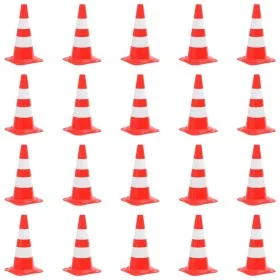 Reflective traffic cones 20 units red and white 50 cm by vidaXL, Road and traffic signs - Ref: Foro24-150947, Price: 160,48 €...