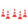 Juego de conos con cadena 10 m rojo y blanco de vidaXL, Señales de carretera y tráfico - Ref: Foro24-150948, Precio: 103,16 €...
