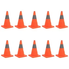 Conos de tráfico emergentes 10 unidades 42 cm de vidaXL, Señales de advertencia y protección - Ref: Foro24-150950, Precio: 93...