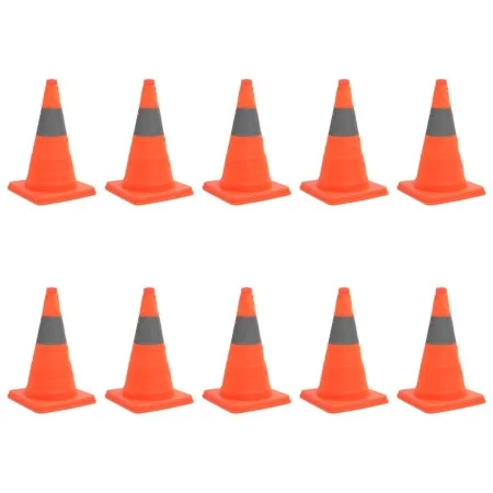 10 units of 42 cm pop-up traffic cones by vidaXL, Warning and protection signs - Ref: Foro24-150950, Price: 93,27 €, Discount: %