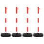 Juego de barrera con postes y cadena plástico 10 m de vidaXL, Señales de carretera y tráfico - Ref: Foro24-150954, Precio: 72...