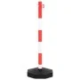 Juego de barrera con postes y cadena plástico 10 m de vidaXL, Señales de carretera y tráfico - Ref: Foro24-150954, Precio: 67...